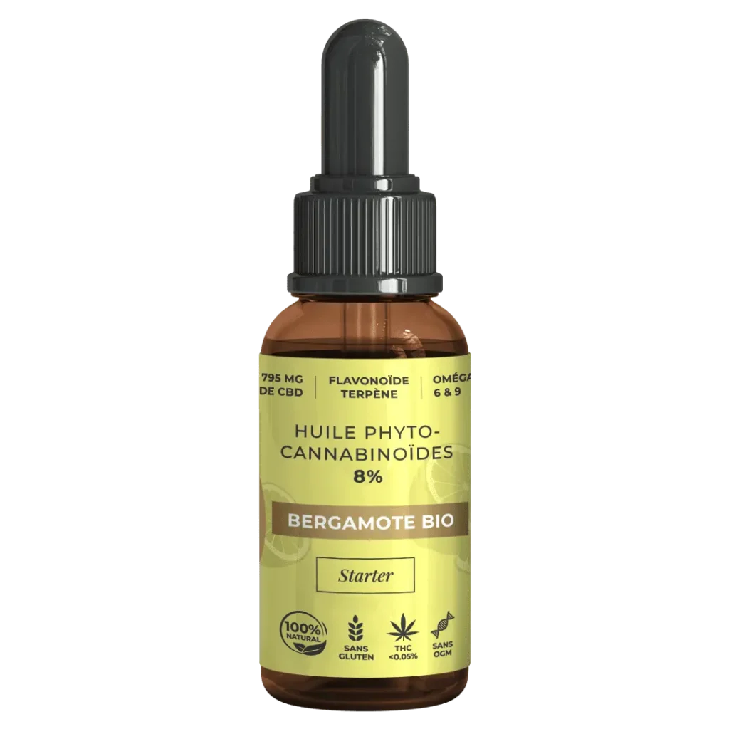 huile cbd 8% bio bergamote