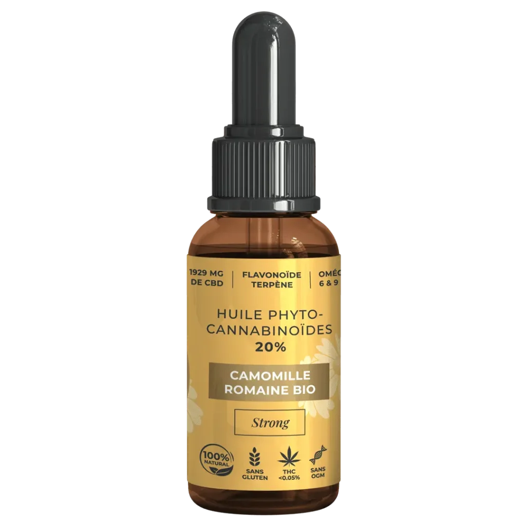 huile cbd 20% camomille